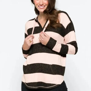 New Market & Spruce Kallon Brushed Knit Hooded Shirt